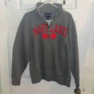 Grey University of Maryland 1/4 zip